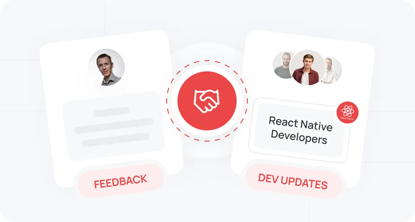 Transparent React Native Development Process Imag
