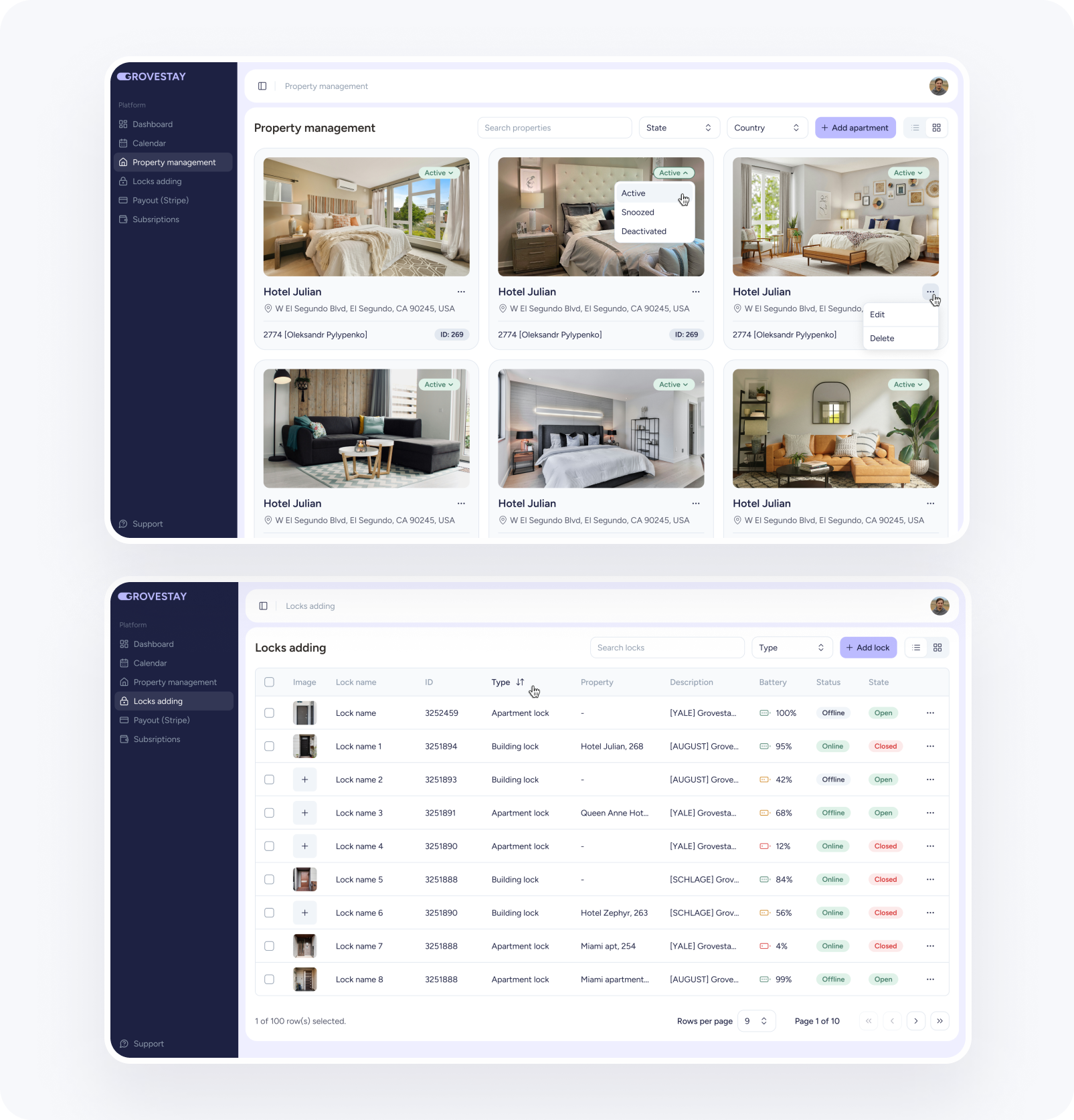Host Dashboard Designed And Released 2