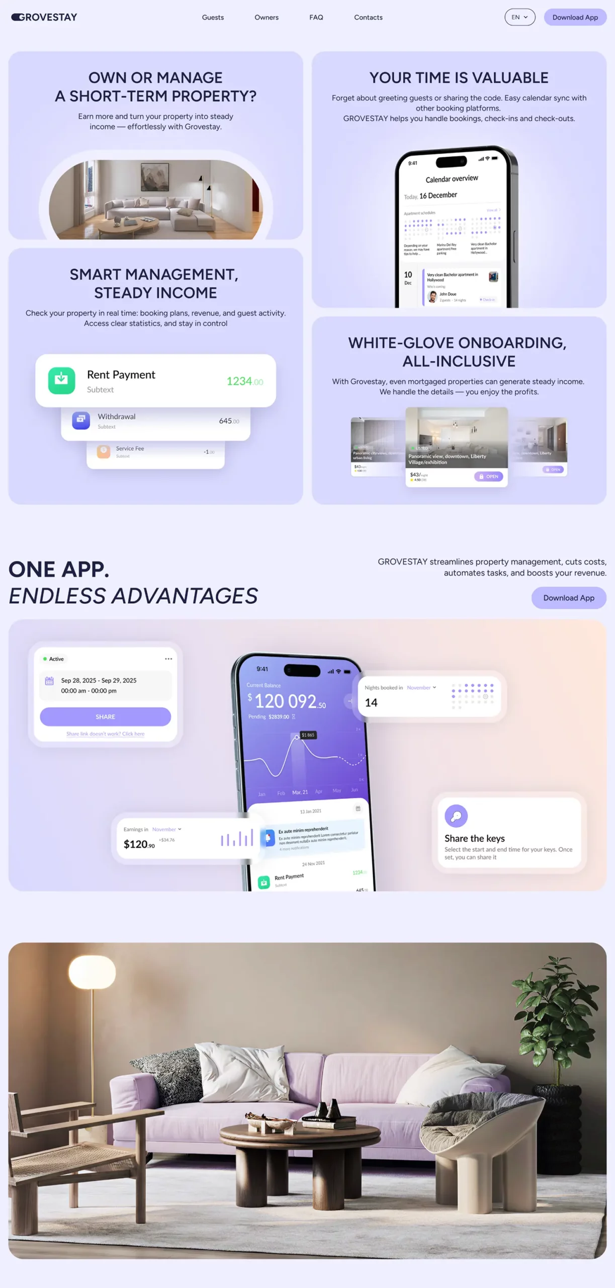 landing page