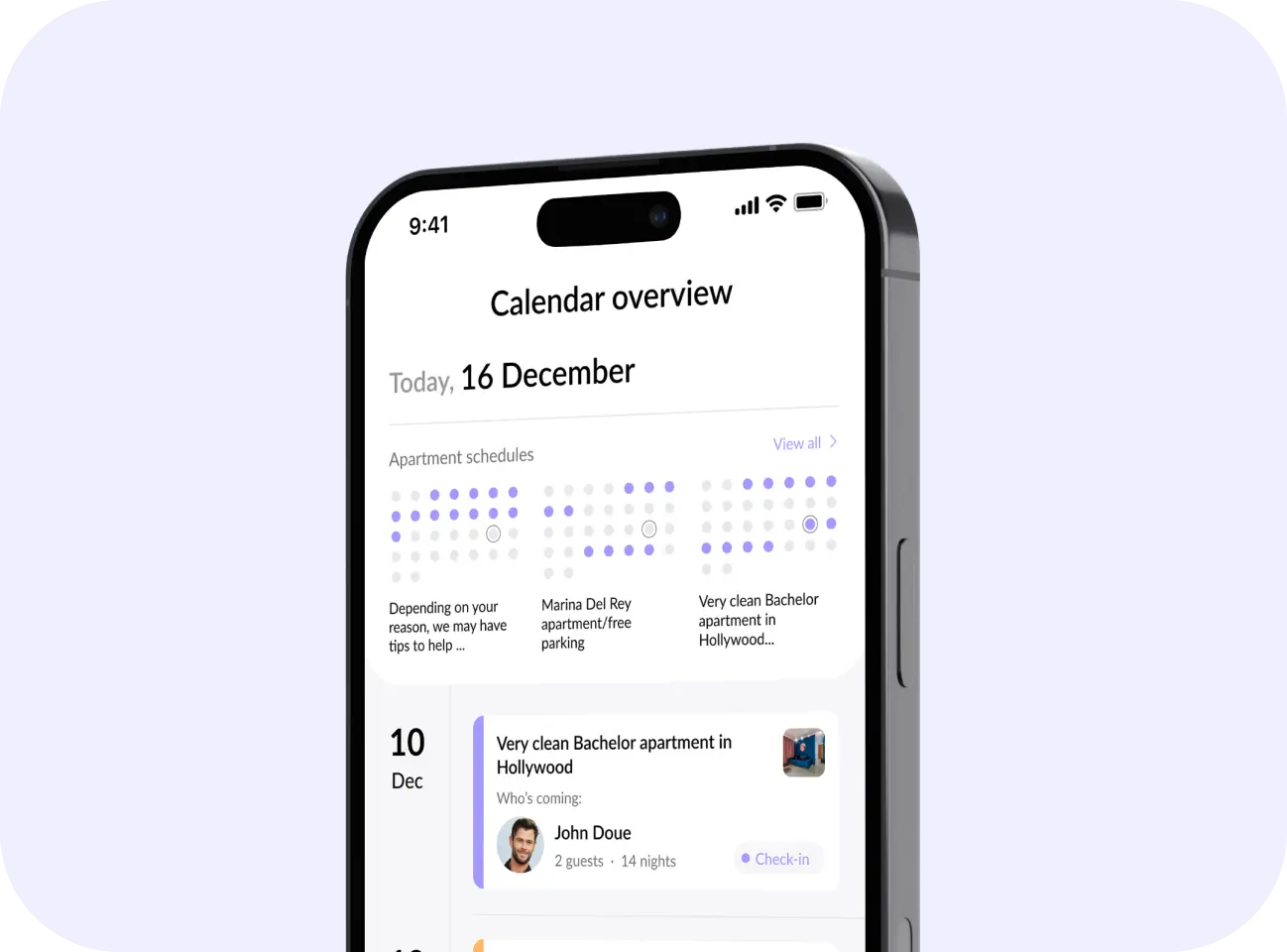 Grovestay mobile app cart